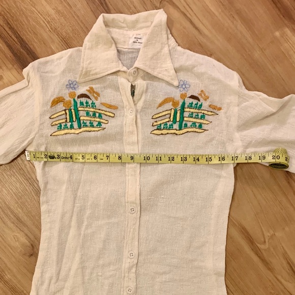 Vintage 1970s Button Down Shirt - Picture 8 of 10